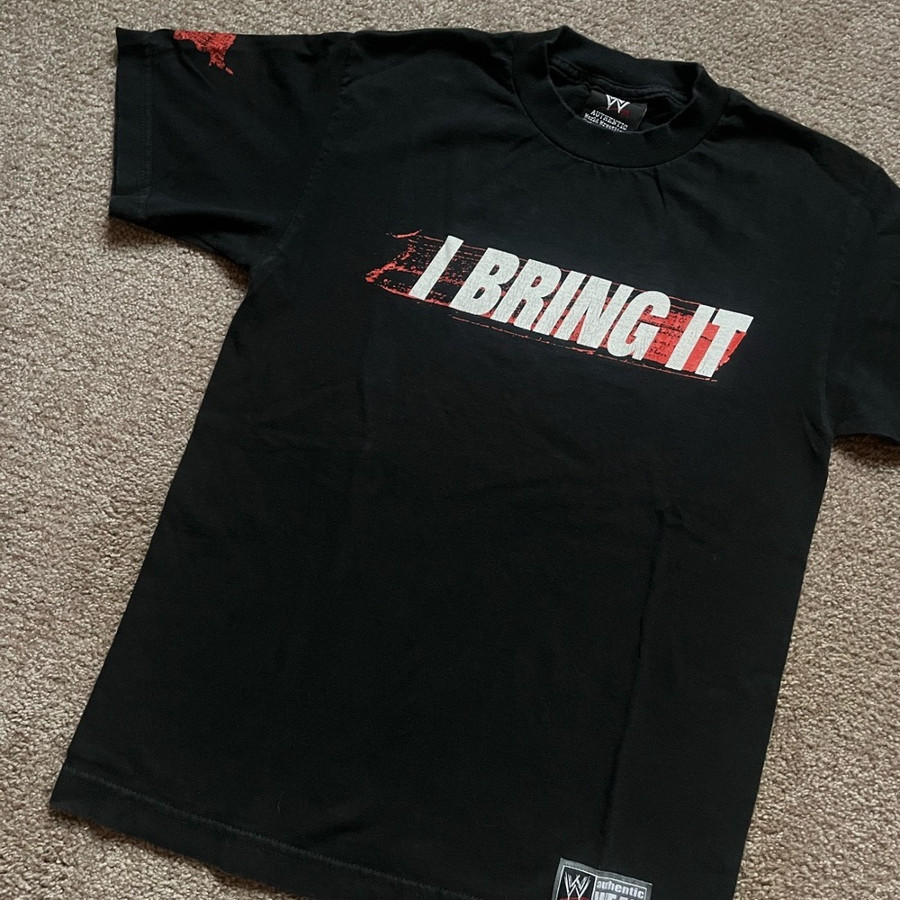 VTG 00’s / Y2K WWE The Rock “I Bring It” Black Tee - Picture 4 of 5
